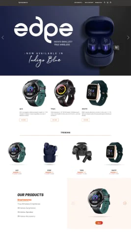 electronics ordering site webpage opened on searches of watch